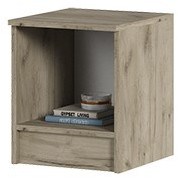 ТБ 551 Бася ЛДСП тумба прикроватная дуб крафт серый/дуб крафт белый