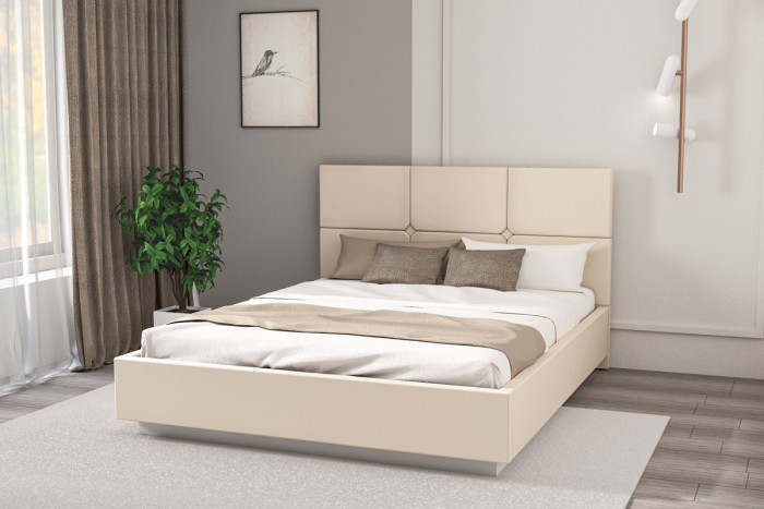 Кровать "Соната" арт.004 с настилом ЛДСП, 140х200 - Alysia 003