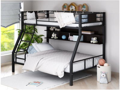 Двухъярусная кровать Гранада-1П (Серый, Венге)