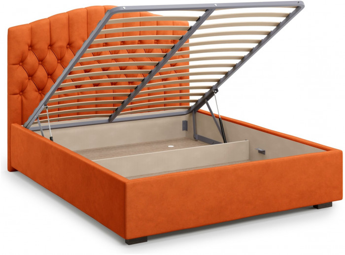 Кровать Lugano 160 с подъемным механизмом, Velutto 27