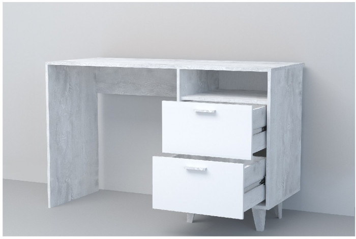 Эго Стол Ст-3 НГ (Глянец Белый/Дуб Крафт Золотой)