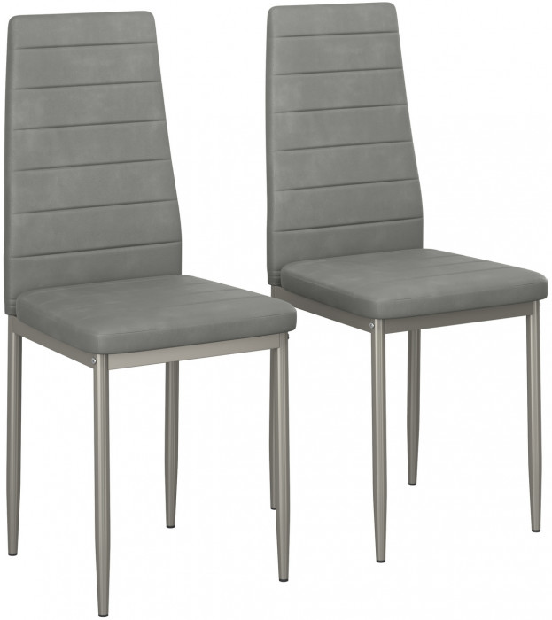 Два стула Мебель--24 A-117, светло-серый