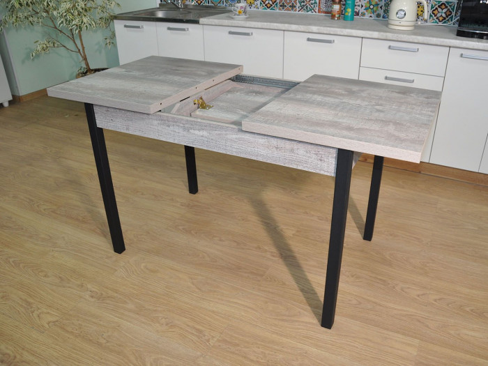 Обеденная группа Колорадо / Стул Х 4 шт. / Бетон темный/черный / бид 26