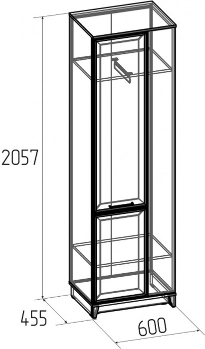 Шкаф для одежды Аурелио 12, белый