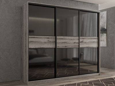 Шкаф-купе Кааппи 12 Эвок Окаменелый 270х60х230 см