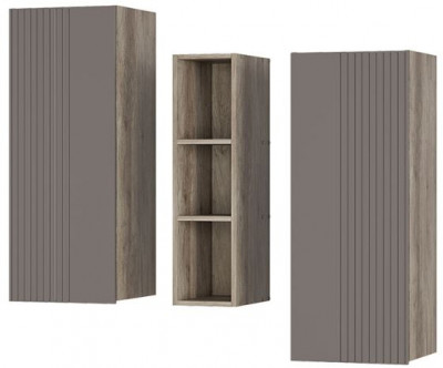 "Олива" ШКН-01 шкаф навесной Дуб каньон/MF14 Муссон софт