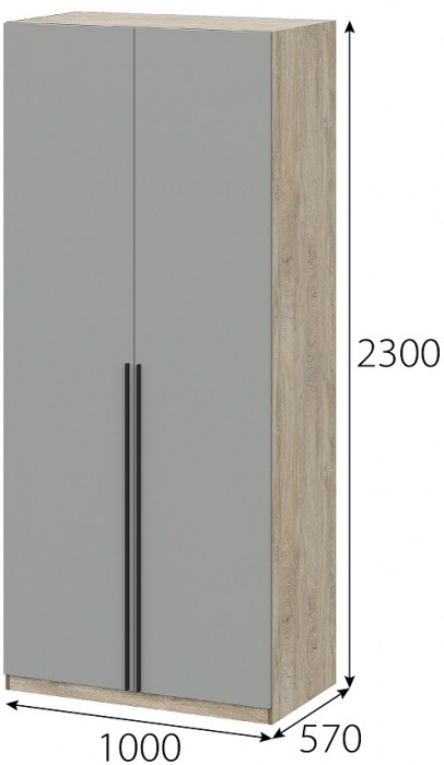 Шкаф двухстворчатый Этна 100