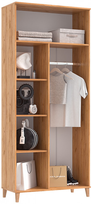 Модульная прихожая Ирис, Крафт золотой/Браш мени грин