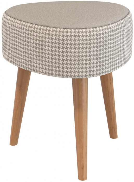 Банкетка 6-5134ТКбеж Ева, ткань бежевая с рисунком