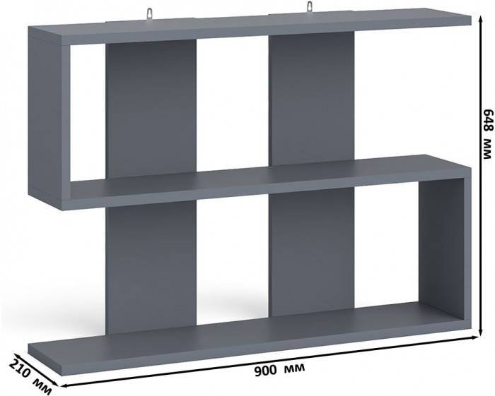 Мори компьютерный стол МС-6 правый + Комод МК800.1 + Полка 900, графит