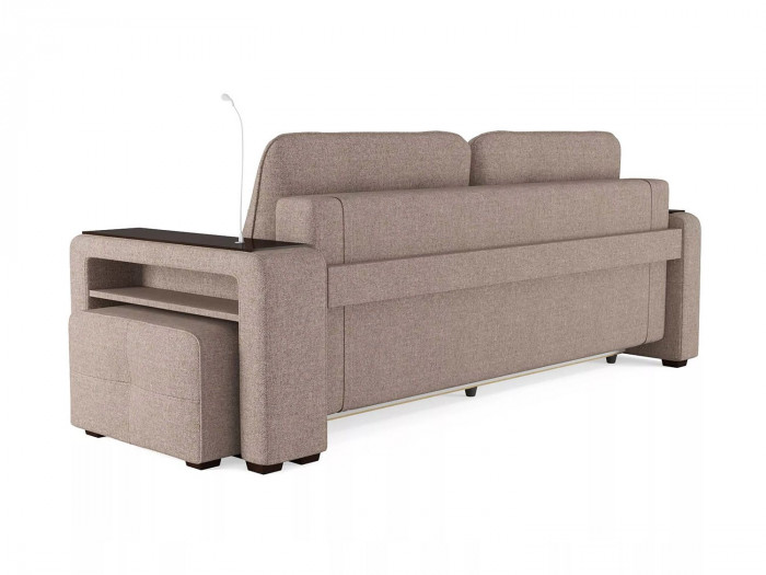 Диван Smart 4 пуф справа Б3-3Т-Б4 СК Рогожка Sherlock 932