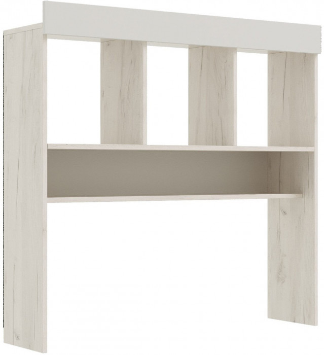 Модульная детская Юниор-4, композиция 1 (Шарли белый, Крафт белый)