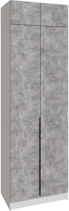 Шкаф Мадрид, композиция 16, Белый/Ателье светлое