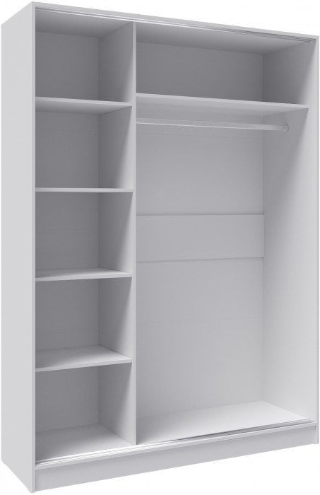 Шкаф-купе Стиль-2 1600, Дуб крафт серый/Дуб крафт белый