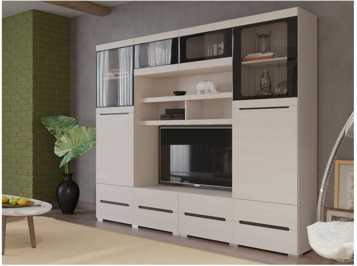 Гостиная Эколь Вариант №2 (Сандал светлый)