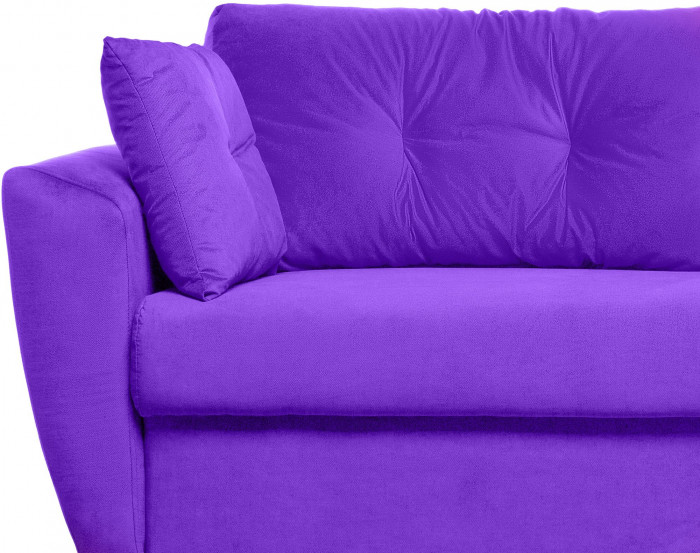 Диван-кровать Амстердам Люкс, 160х195, еврокнижка, независимый пружинный блок, велюр, фиолетовый