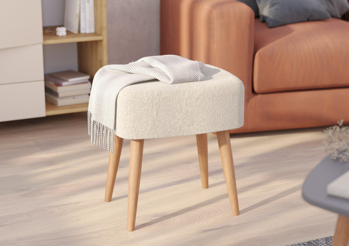 Банкетка 6-5135ТКШбеж Полли, ткань бежевая