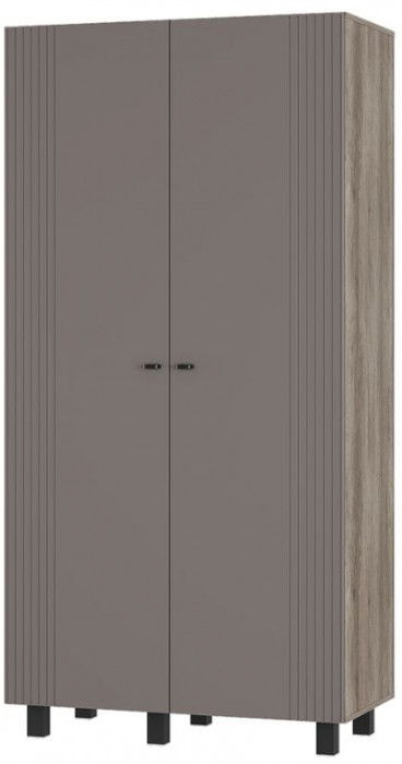 "Олива" ШК-03 Шкаф 2-х створчатый Дуб каньон/MF14 Муссон софт