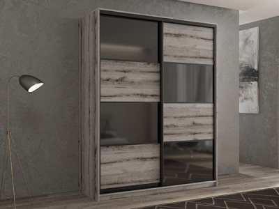 Шкаф-купе Кааппи 13 Эвок Окаменелый 120х45х230 см