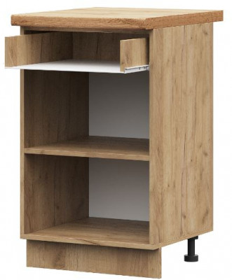 ШН1Я 500 корпус шкаф нижн. с 1ящ (500х820х474) ПВ дуб крафт золото