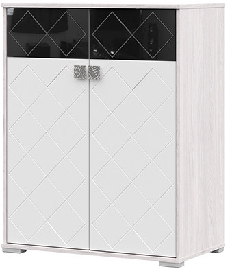 Комод Сальма КМ 022 (838х1060х460) анкор/белый глянец