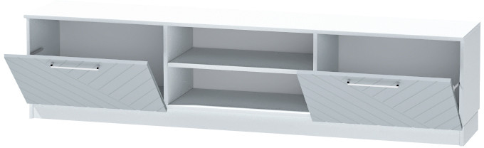 Тумба-2 под ТВ напольная "Иннэс-7", Белый/Монблан Р-826