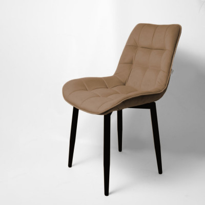 Стул &quot;Бостон&quot; черный матовый Томми 03 капучино