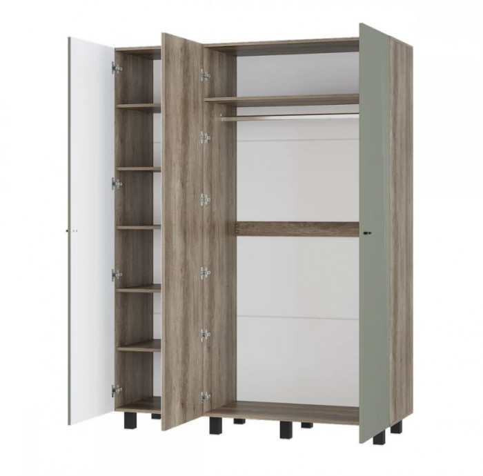 "Олива" ШК-08 Шкаф 3-х створчатый Дуб каньон/MF12