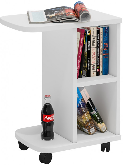 журнальный стол С-МД-СЖ-3, белый шагрень