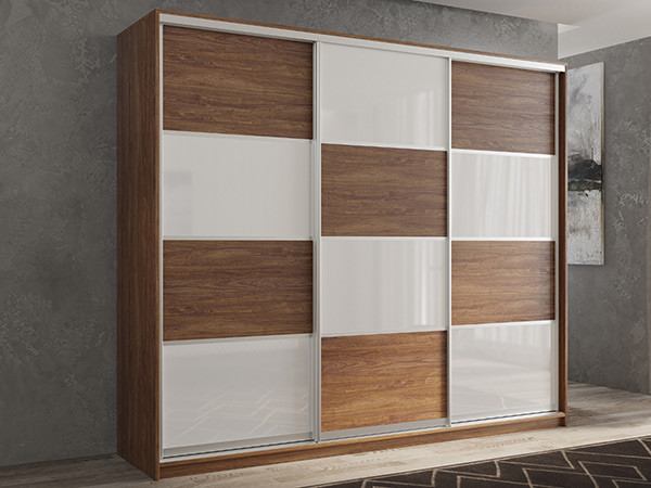 Шкаф-купе Кааппи 14 Морское Дерево Винтаж 210х60х230 см