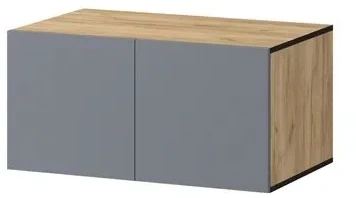 Бастион Антресоль к Шкафу 800, Графит/Дуб крафт золотой