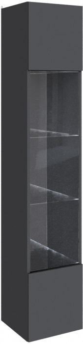 Шкаф навесной Мадрид (0,35), Графит серый