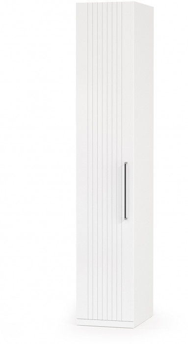 Валенсия Спальня Шкаф для одежды 3-х створчатый с зеркалами, цвет ЛДСП белый шагрень/МДФ белый шагрень, ШхГхВ 126х54,2х225,3 см., универсальная сборка