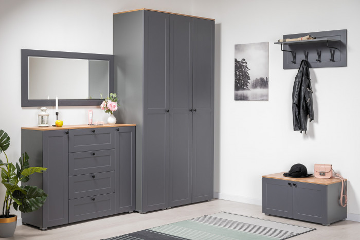 Остин 17.03 Зеркало, серый графит