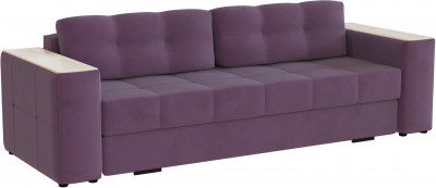 Диван раскладной Виконт, винный/мдф клен кремовый