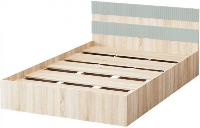 Модульная спальня Карина-6 МДФ, композиция 2 (Фисташка, Дуб Сонома)