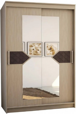 Николь Шкаф-купе 2 (Ясень Шимо / Лиственница темная)