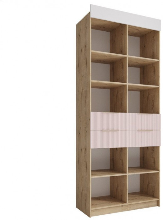 Модульная детская Лавис, композиция 1, Белый/Белый софт / Зеленый софт