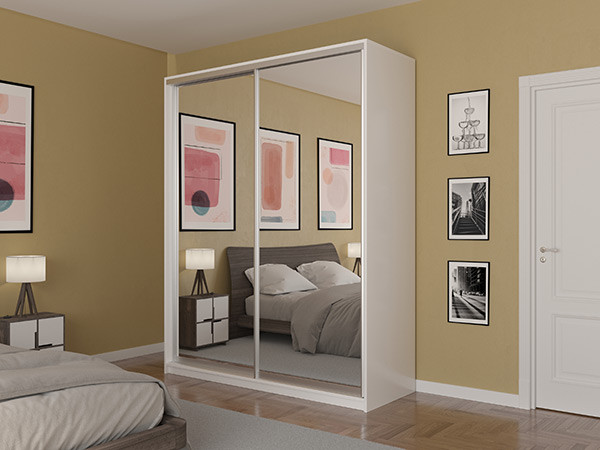 Шкаф-купе Лаурус 1 Белый 120х58х220 см