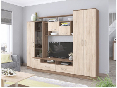 Гостиная Оскар-5 ясень шимо/дуб сонома