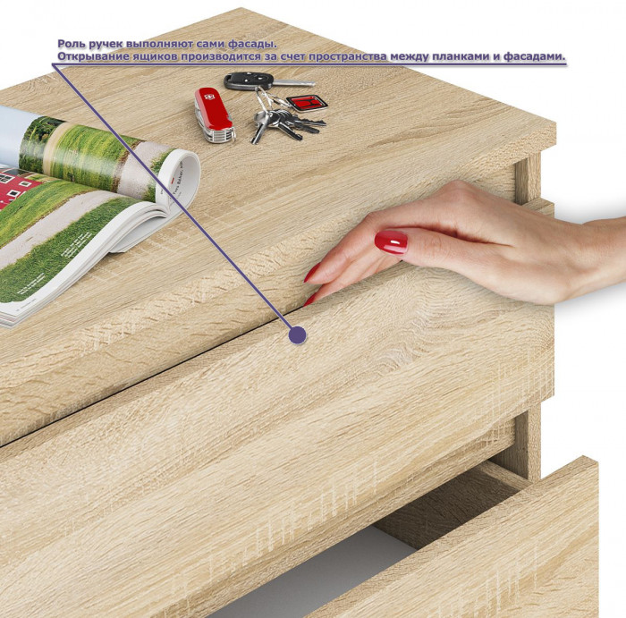 Мори компьютерный стол МС-1 правый + Шкаф МШ800.1, дуб сонома