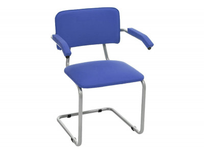 Стул Сильвия АРМ к/з синий