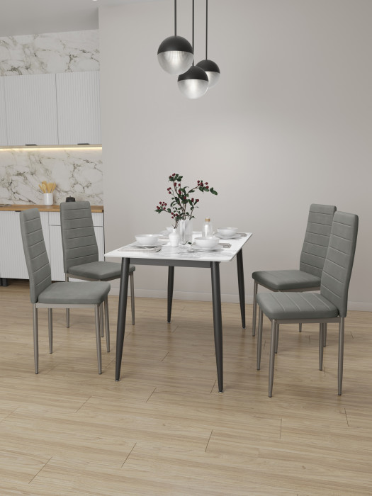 Четыре стула Мебель--24 A-117, светло-серый