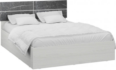 Теана Кровать 140+настил ДСП, ясень анкор светлый/мрамор дарк