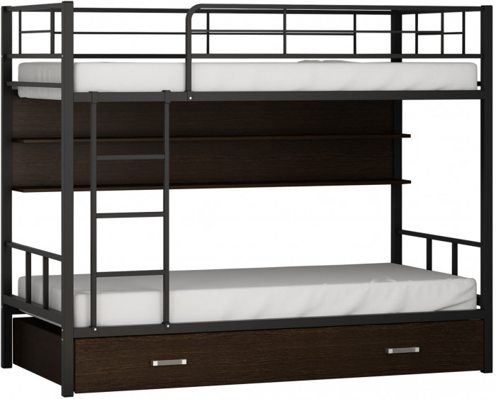 Двухъярусная кровать Севилья 2ПЯ (Серый, Венге)