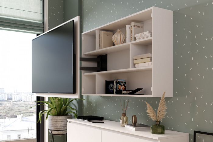 Шкаф навесной под ТВ Эко ШКН-06