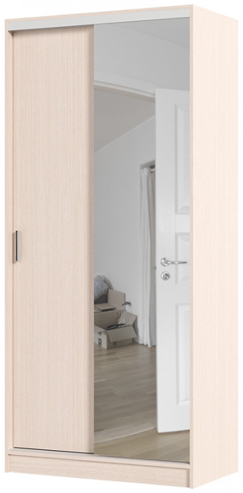 Альянс 1,0 м шкаф-купе (1000*2200*610 мм) дуб белфорд/дуб белфорд