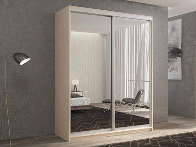 Шкаф-купе Кааппи 1 Дуб молочный 120х45х230 см