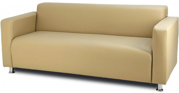 Диван прямой Томи, 180 см, экокожа, бежевый