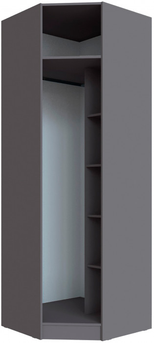 Шкаф угловой Мадрид угол скос, Графит серый